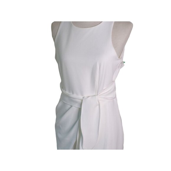 🆕JULIA JORDAN Asymmetrical Sheath Dress Sleeveless Ivory 6 - Picture 11 of 13